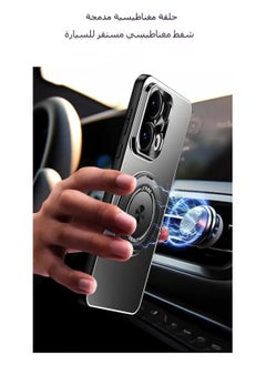 OCTOBER غطاء مغناطيسي متوافق مع OPPO Reno 13 Pro مع حامل دوار 360° وحماية العدسة، متوافق مع Mag-Safe، غطاء PC مقاوم للصدمات والسقوط.  - Image 3