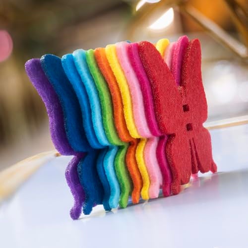 Summer-Ray.com Summer-Ray 100pcs Colorful Felt Butterfly Lollipop Tag/Candy Holder for Parties - Image 3