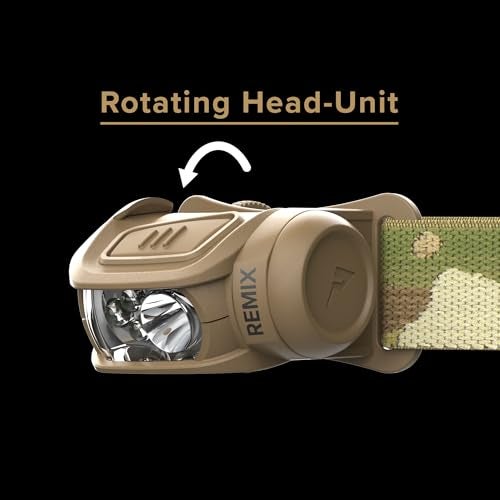 Princeton Tec Remix 300 Headlamp with Red LEDs, Multicam, RMX300-RD-MC - Image 4