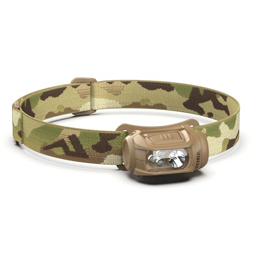 Princeton Tec Remix 300 Headlamp with Red LEDs, Multicam, RMX300-RD-MC - Image 1
