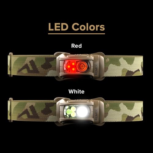 Princeton Tec Remix 300 Headlamp with Red LEDs, Multicam, RMX300-RD-MC - Image 5