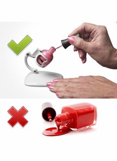 Y&D Nail Polish Holder, Fingernail Polishing Tool, Manicure and Pedicure Accessory  - Image 2