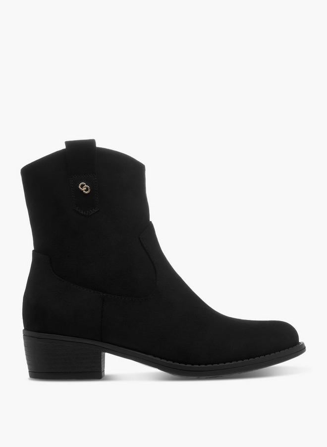 سيليست بوت نسائي بكعب عريض للكاحل - Image 1