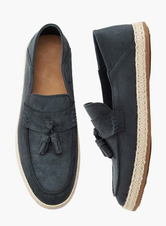 Peppermint Men Tassel Trim Espadrille Loafers - Image 3