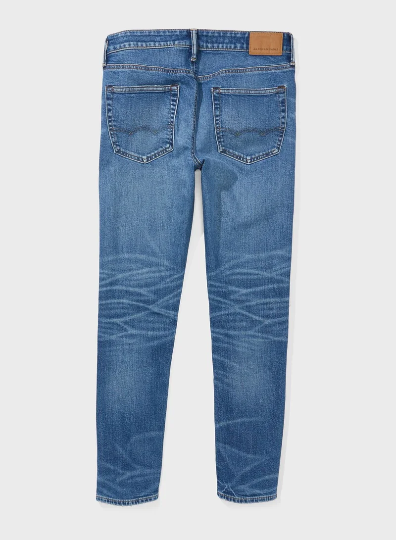 امريكان ايجل Flex Light Wash Slim Fit Jeans