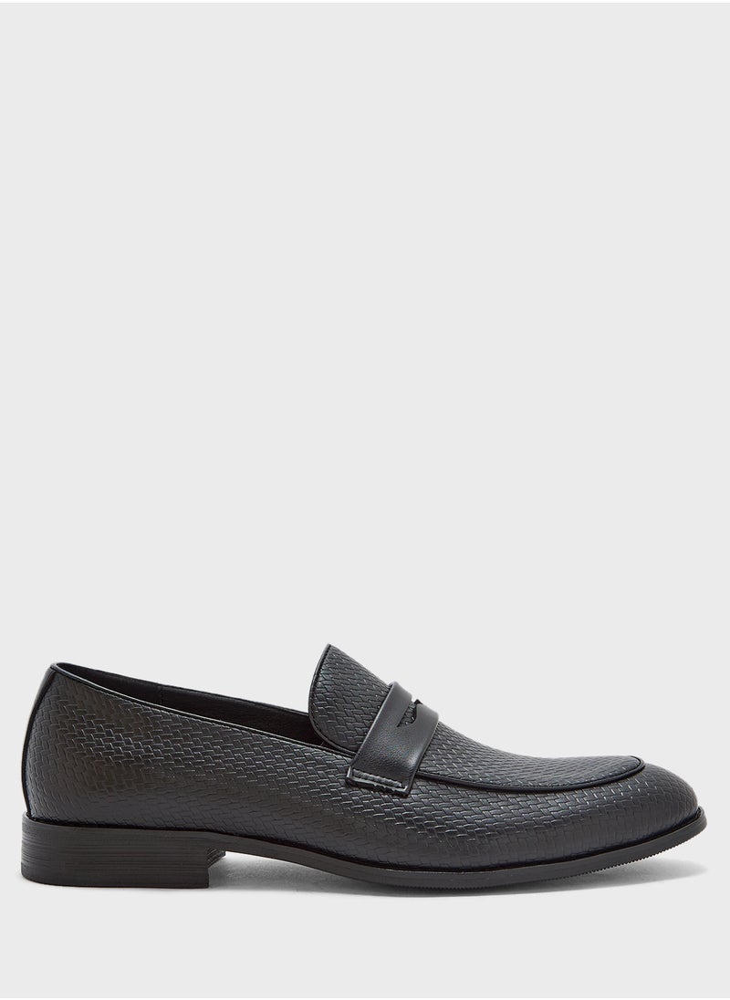 Robert Wood Weave Detail Formal Loafers  - Image 1