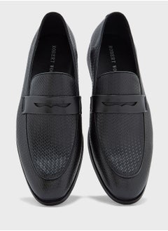 Robert Wood Weave Detail Formal Loafers  - Image 4