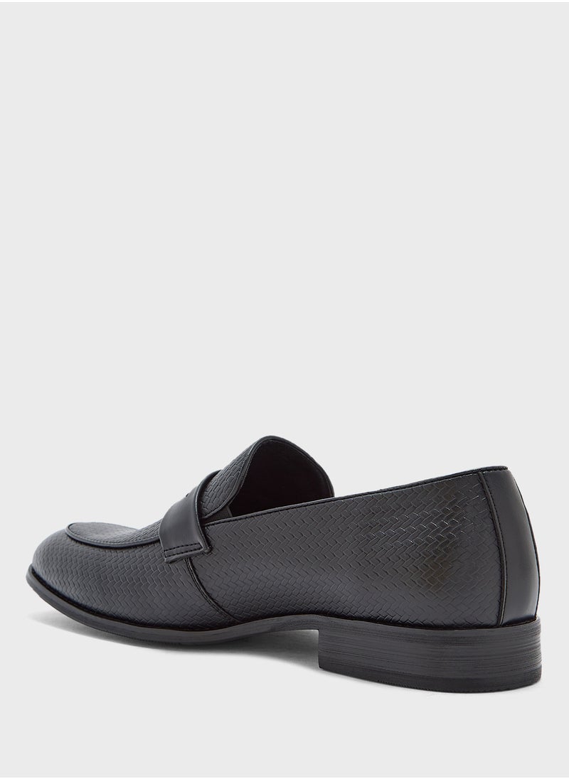 Robert Wood Weave Detail Formal Loafers  - Image 2