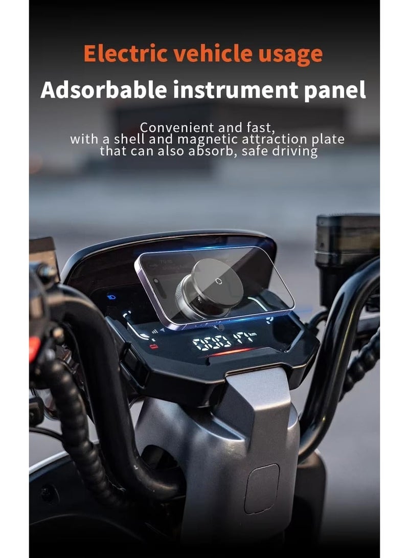 Earss Vacuum Suction Magnetic Phone Holder for Car – Wireless Stand with Strong Suction Cup Base, 360° Rotation, Universal Magnetic Car Mount for Smartphones – Black - Image 3