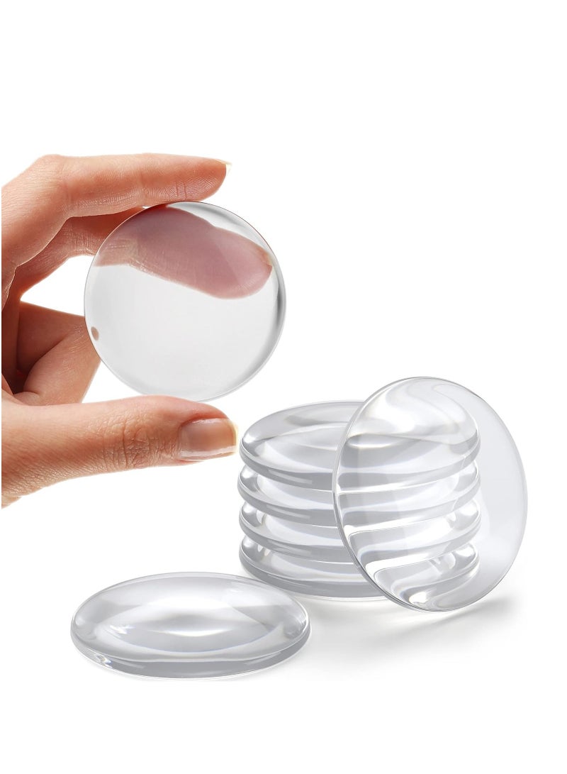 رات سو 6 عبوات من سدادة الباب المطاطية واقي الجدار الشفاف لمقبض الباب الدائري وغطاء مصد ذاتي اللصق من الأبواب ومقبض الباب وعصا التوقف على خزانة الأثاث وركن الثلاجة حماة - Image 1