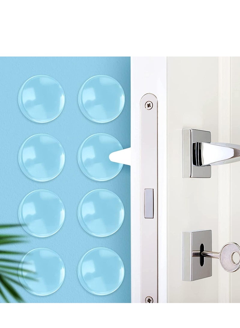 رات سو 6 عبوات من سدادة الباب المطاطية واقي الجدار الشفاف لمقبض الباب الدائري وغطاء مصد ذاتي اللصق من الأبواب ومقبض الباب وعصا التوقف على خزانة الأثاث وركن الثلاجة حماة - Image 2