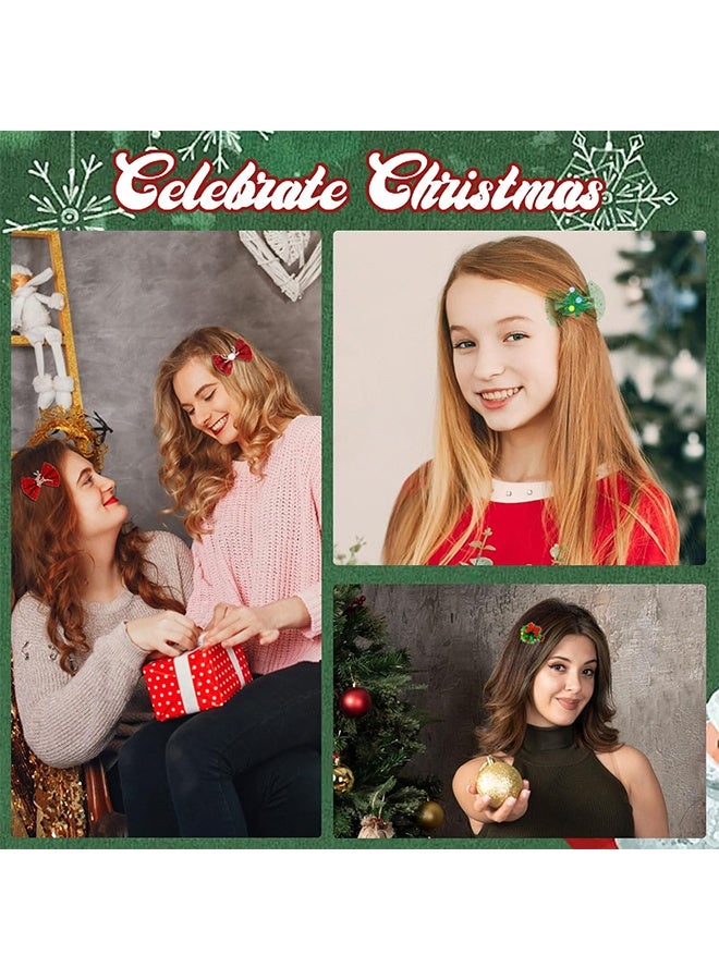 ليمون ٦ قطع من مشابك شعر عيد الميلاد للنساء، إكسسوارات شعر عيد الميلاد، فيونكة شجرة عيد الميلاد، إكليل رنة، مشبك شعر على شكل ندفة ثلج، فيونكات شعر لعيد الميلاد، دبابيس شعر، مشابك شعر للعطلات، هدايا حفلات رأس السنة الميلادية - Image 5