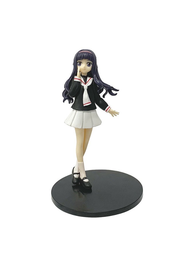 HALAMODO Sakura Card Captor Tomoyo Daidouji, a Beautiful Girl Anime Figure Model. Desktop Decoration Ornament, Ideal as a Birthday Gift. A Collectible Action Figure Toy, 15.5 cm - Image 1