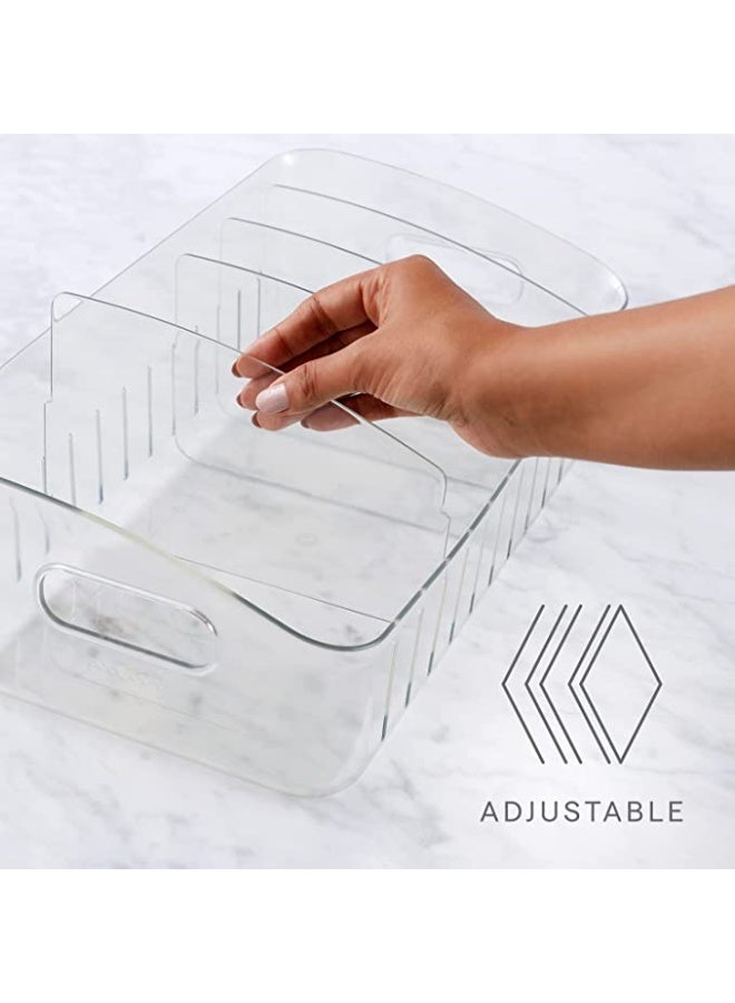 YouCopia حاوية فريزر يو كوبيا فريز أب 15 بوصة، منظم ثلاجة شفاف خالي من BPA مع فواصل قابلة للتعديل ومقابض للأطعمة المجمدة والوجبات المتبقية - Image 5