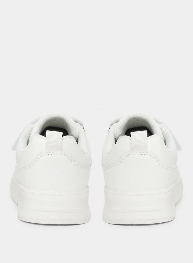 Styli Styli Platform Sneakers with Hook and Loop Closure