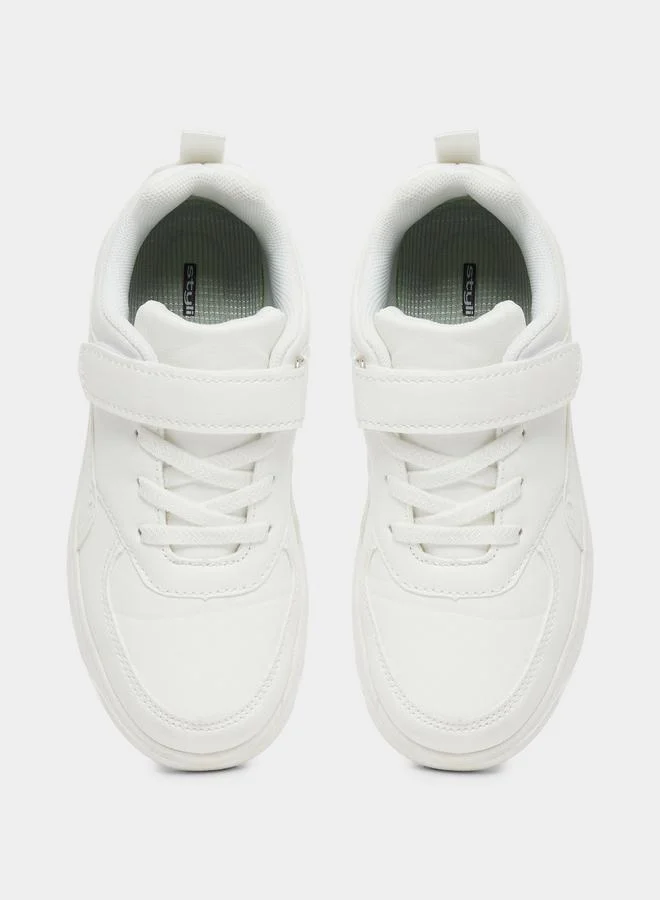 Styli Styli Platform Sneakers with Hook and Loop Closure