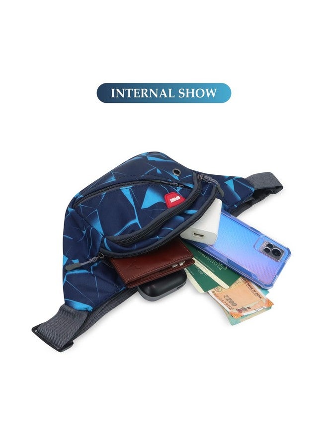 NFI essentials Waist Chest Bag for Men Women Belt Sling Pouch Crossbody Unisex Crossover Fanny Pack One Side Travel Hiking Zip Bag Multipurpose Adjustable Strap Shoulder Running Money Phone Bag - Image 5