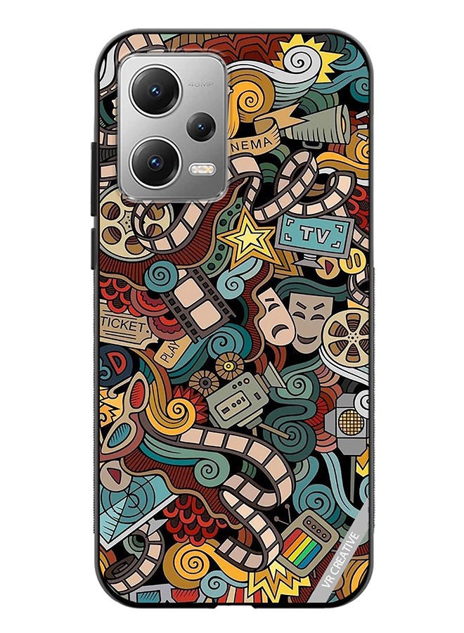 VR CREATIVE Protective Case Cover For Xiaomi Redmi Note 12 Cinema Design Design Multicolour - Image 1