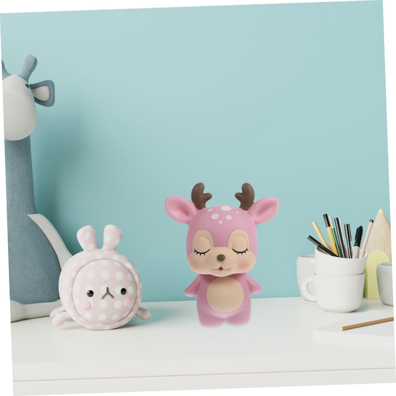Coffee Piggy Bank Creative Coin Money Holder Cute Cartoon Deer Home Decoration for Birthdays and Saving - Image 4
