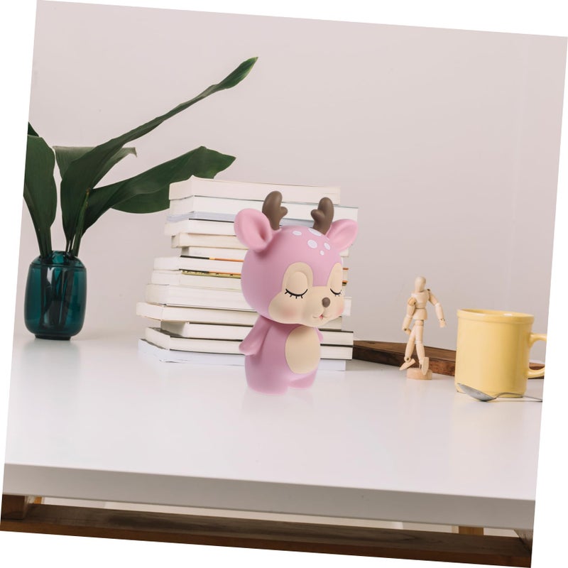 Coffee Piggy Bank Creative Coin Money Holder Cute Cartoon Deer Home Decoration for Birthdays and Saving - Image 3
