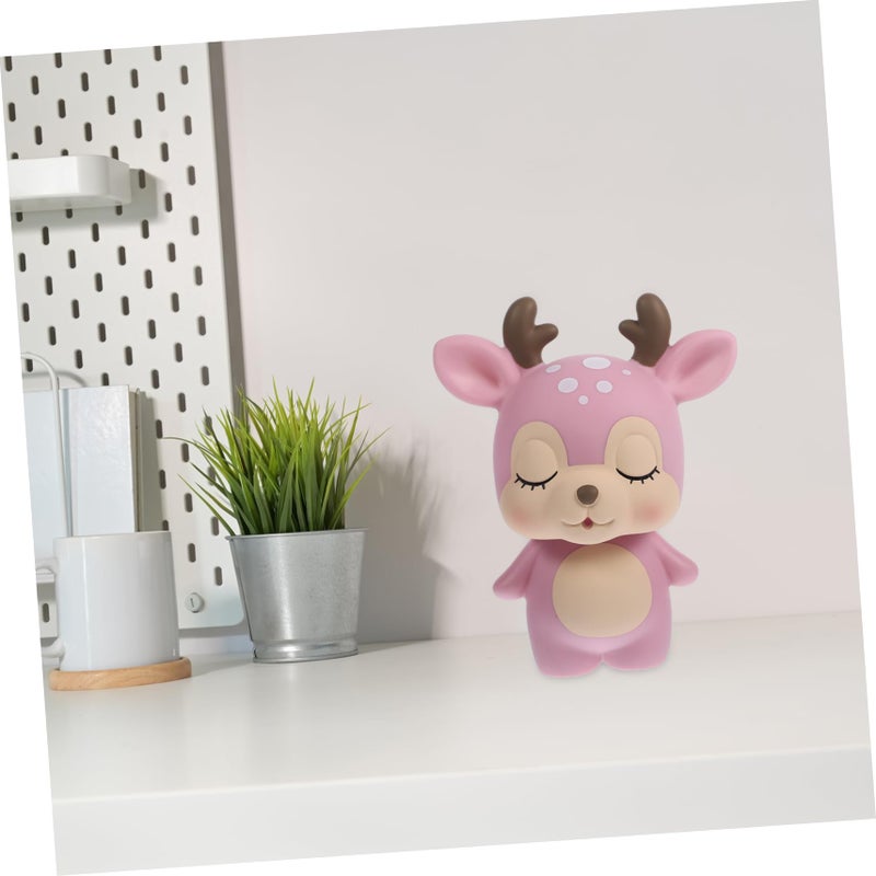 Coffee Piggy Bank Creative Coin Money Holder Cute Cartoon Deer Home Decoration for Birthdays and Saving - Image 5