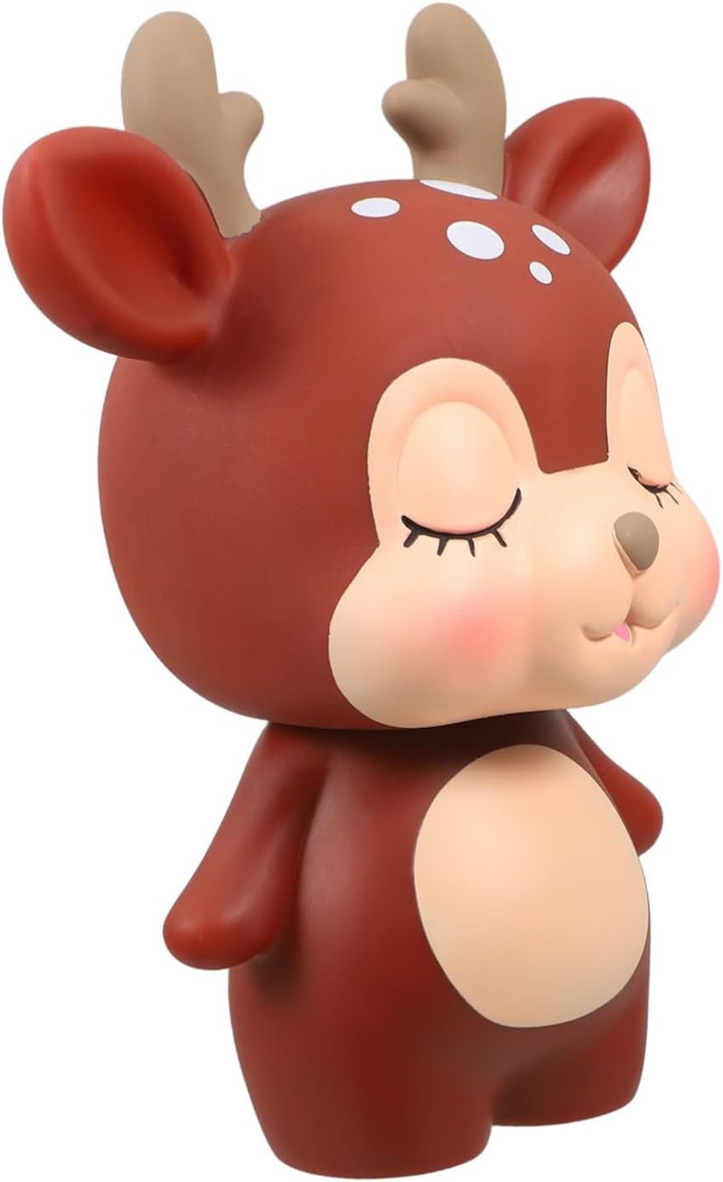 Coffee Piggy Bank Creative Coin Money Holder Cute Cartoon Deer Home Decoration for Birthdays and Saving - Image 1