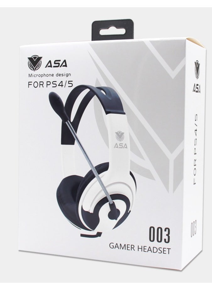 أيه أس أيه - سماعة رأس سلكية للألعاب مزودة بميكروفون لجهاز PS4\PS5 - Image 1