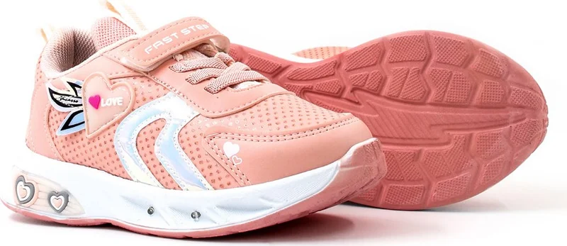 Fast Step Unisex Kids Casual Light Comfort Flexible Velcro Sneaker Sports Shoes 461xca204