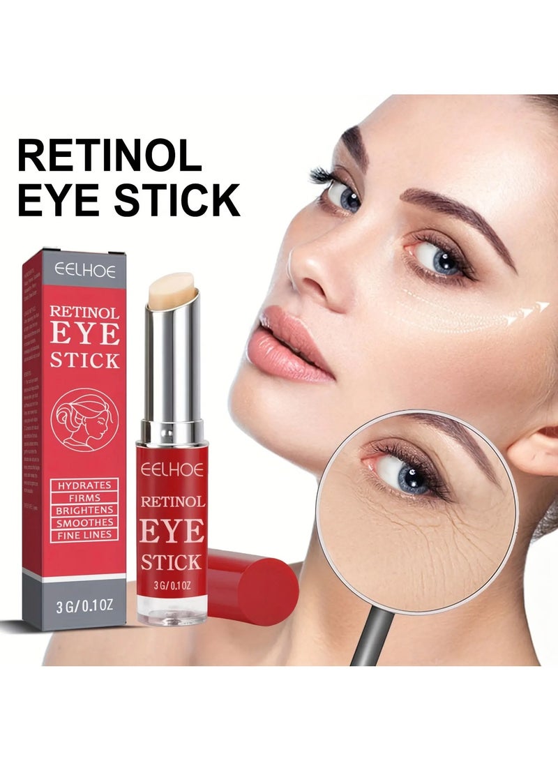 EELHOE Retinol Eye Stick, Anti Aging, Eye Stick, Eye Cream for Wrinkles, Eye Cream for Puffiness and Bags under Eyes, Eye Balm and Dark Circles - Image 4