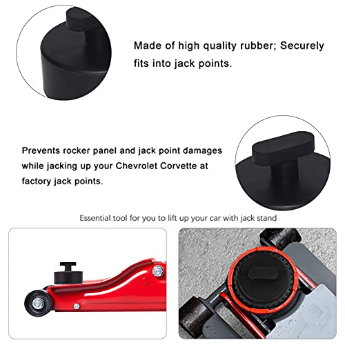 DEDC Jack Pads Compatible with Corvette - 4Pcs, Non-Slip Rubber Pucks Design to Safe Lifting of C5 C6 C7 C8 GS Models, Essential Garage Accessories for Corvette Owners - Image 5