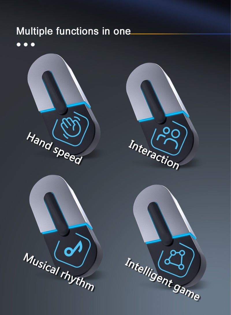 جديد سريع ضوء دفع أعلى لعبة شعبية لعبة الأسماك ، والموسيقى الالكترونية إيقاع اللعبة ، لعبة اللغز المحمولة للأطفال والكبار الموسيقى والإضاءة الحسية لعبة هدية ( الأحمر ) - Image 3