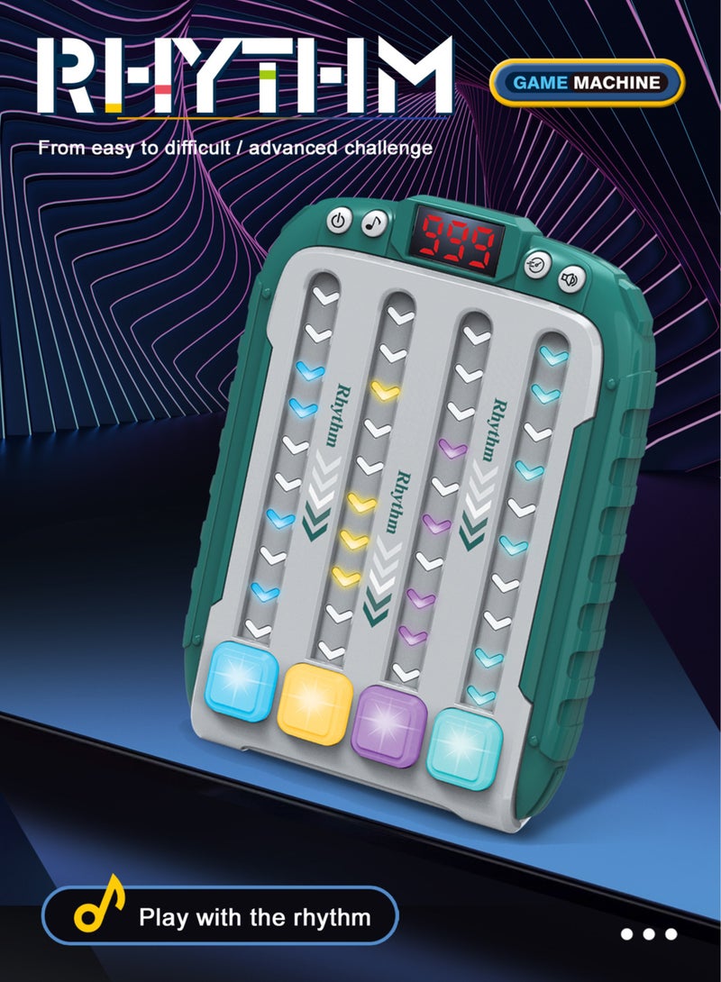 جديد سريع ضوء دفع أعلى لعبة شعبية لعبة الأسماك ، والموسيقى الالكترونية إيقاع اللعبة ، لعبة اللغز المحمولة للأطفال والكبار الموسيقى والإضاءة الحسية لعبة هدية ( الأحمر ) - Image 2