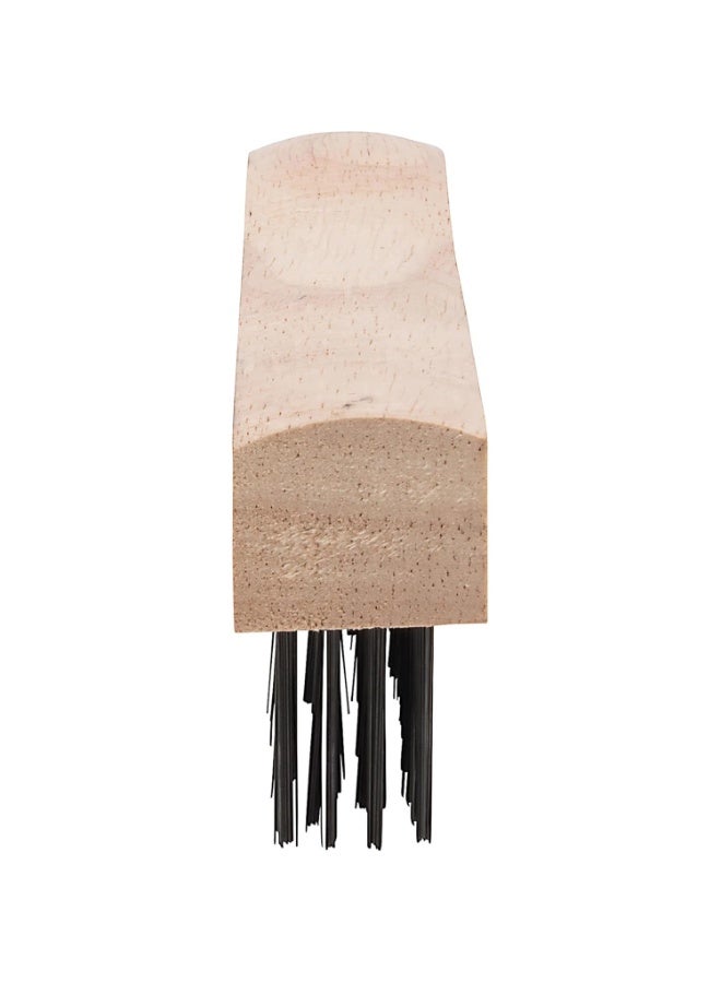 Emerald Steel Wire Brush with Wooden Handle 250g | Heavy Duty Cleaning Brush for Rust, Paint & Welding Slag | Durable Metal Bristles Hand Tool for Home, Workshop & Industrial Use - Image 2