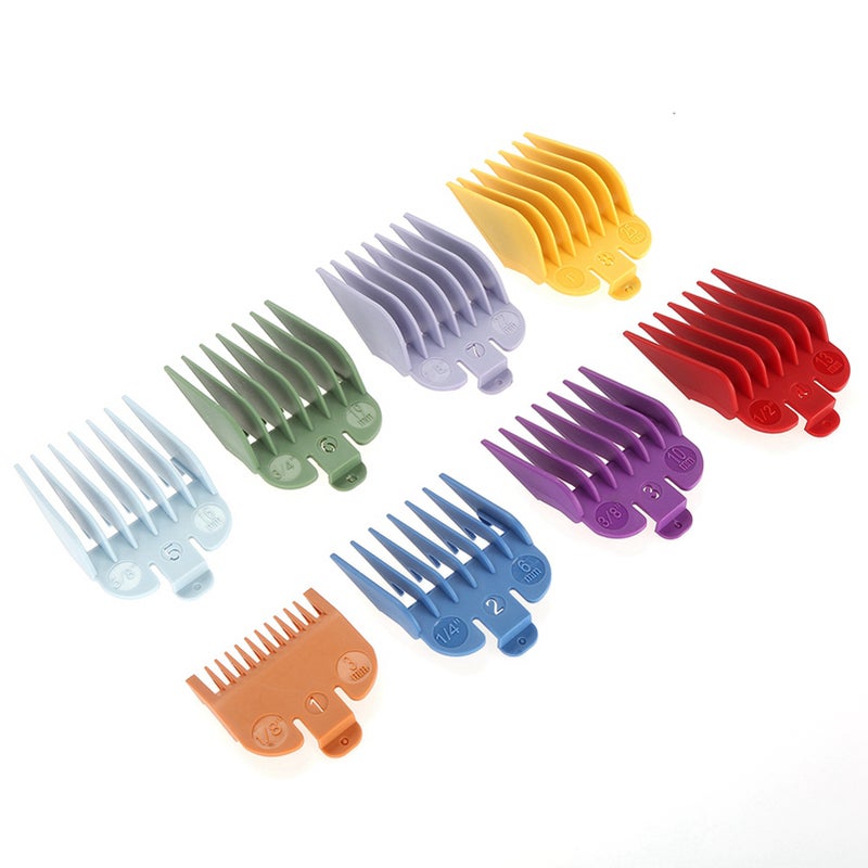 8 Sizes Guide Comb Set Rainbow Color Clipper Spare Parts Haircut Accessories - Image 3
