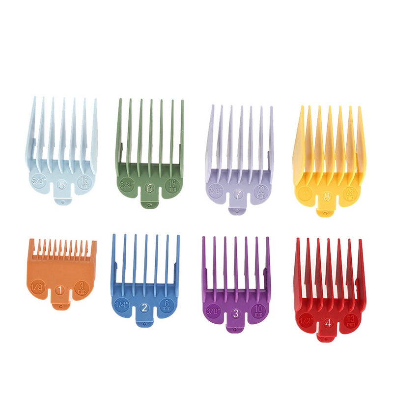 8 Sizes Guide Comb Set Rainbow Color Clipper Spare Parts Haircut Accessories - Image 5