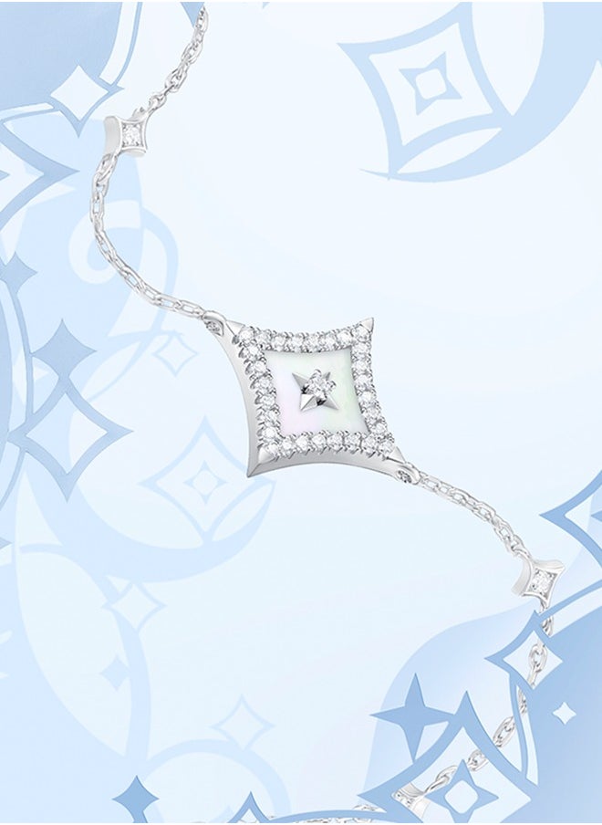 LOLA ROSE ​​Women's Lola Rose Silver Star Bracelet - Minimalist Modern Jewelry with Crystal Accents, Perfect for Daily Wear & Special Occasions​​  - Image 2