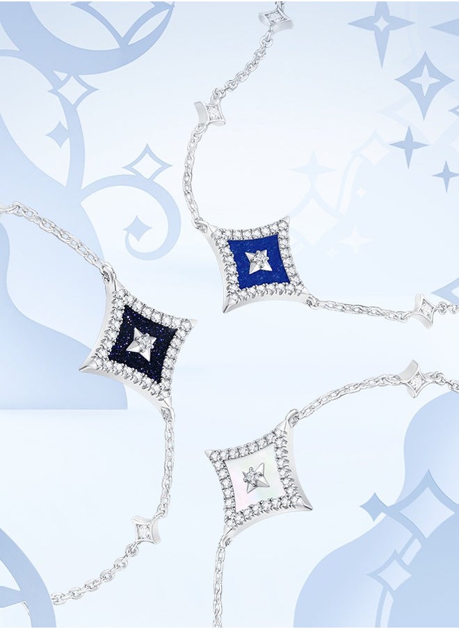 LOLA ROSE ​​Women's Lola Rose Silver Star Bracelet - Minimalist Modern Jewelry with Crystal Accents, Perfect for Daily Wear & Special Occasions​​  - Image 3