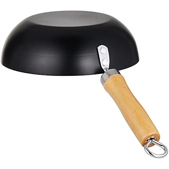 برستيج مقلاة ووك غير لاصقة مقاس 20 سم مع مقبض خشبي، لون أسود Pr42254 - Image 4