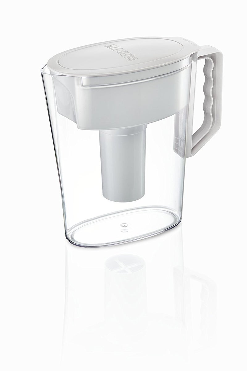 Brita Water Pitcher, Slim, 5 Cup Capacity, Includes One Advanced Filter-White, Size - Image 4