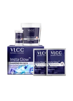 VLCC Insta Glow Diamond Bleach - 402G | With Diamond Powder For Sparkling Fairness | Skin Brightening Bleach | Minimizes Dark Spots, Reduces Facial Hair Visibility.  - Image 2
