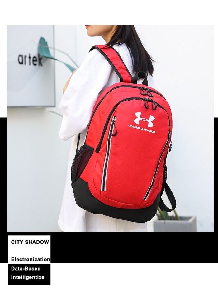 UNDER ARMOUR 【School season】 Printed Large Capacity Zipper Backpack School Bag Student Backpack Classic Backpack Laptop Backpack Colorful Backpack - Image 2