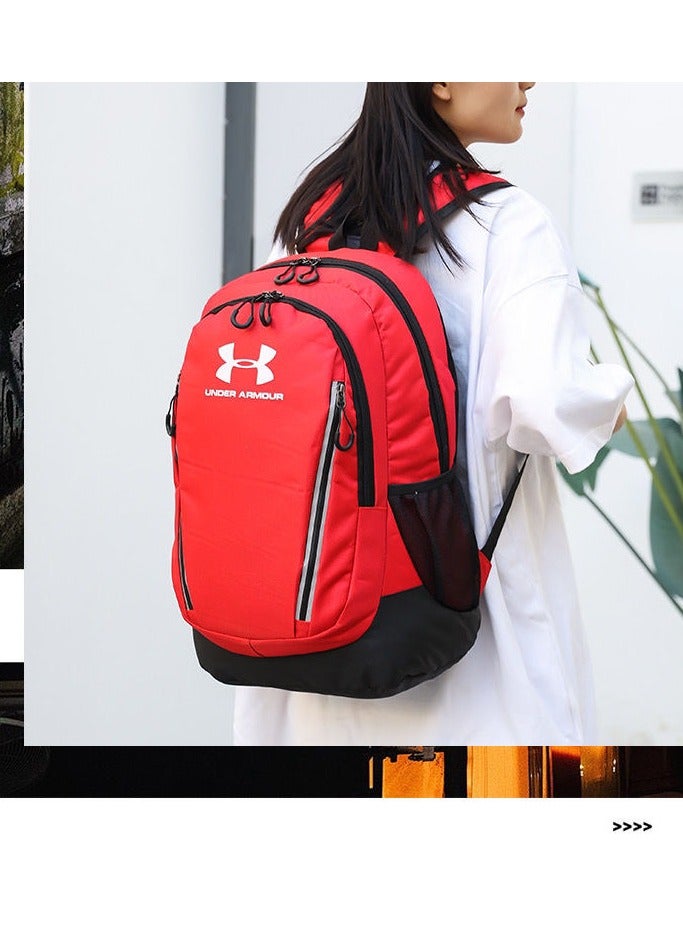 UNDER ARMOUR 【School season】 Printed Large Capacity Zipper Backpack School Bag Student Backpack Classic Backpack Laptop Backpack Colorful Backpack - Image 3