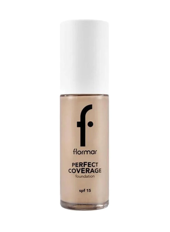 flormar Perfect Coverage Foundation SPF 15 101 Pastelle - Image 1