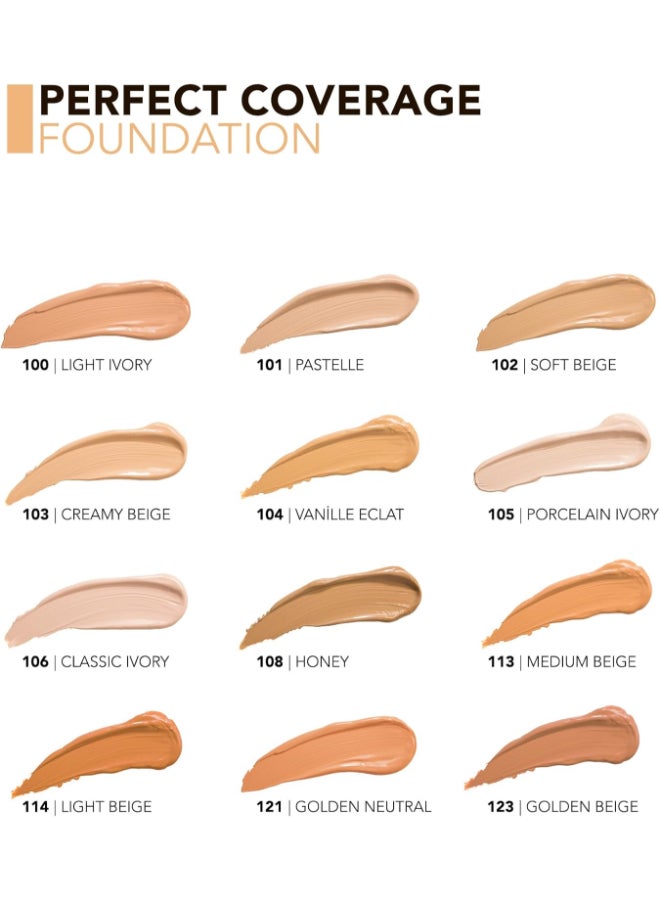 flormar Perfect Coverage Foundation SPF 15 101 Pastelle - Image 3