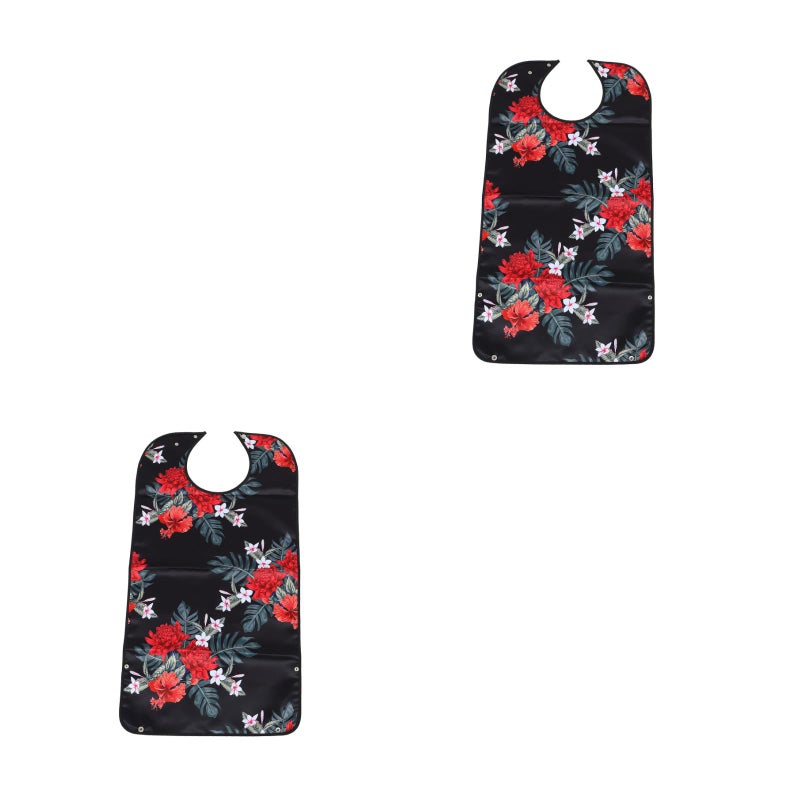 2pcs Household Adult Bib Clothing Protector Elder Patient Use Bib - Image 1