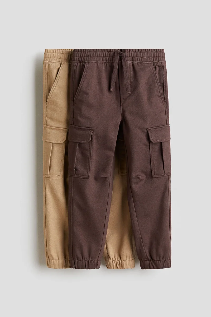 H&M 2-pack cargo joggers