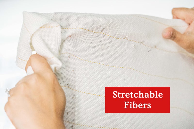 DABLINE 80" x 80" Large Overlocking Primary Tufting Cloth for Rug Tufting with Marked Lines, Monks Cloth for Punch Needle 6.6x6.6 feet - Image 5