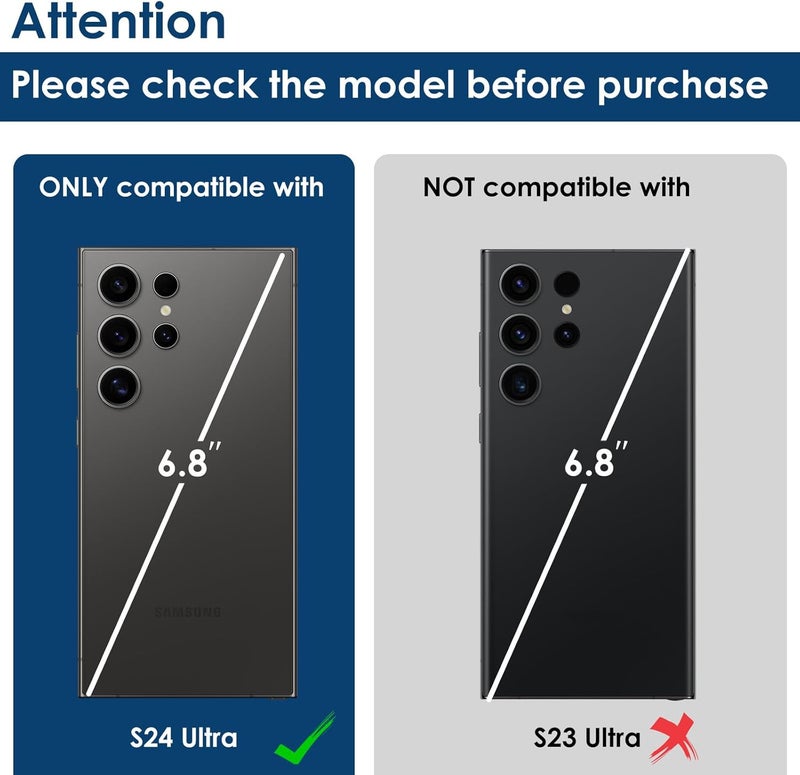 Simpeak 2Pack Camera Lens Protector Compatible with Samsung Galaxy S24 Ultra 5G 68 2024 Individual 9H Tempered Glass Camera Metal Case for S24 Ultra 68 Installation TrayShiny Purple - Image 2