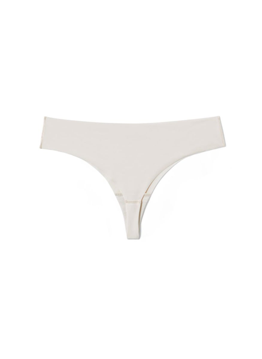 Tchibo Women 2 Pcs Micro Lace Brazil Tanga Panties, White  - Image 3