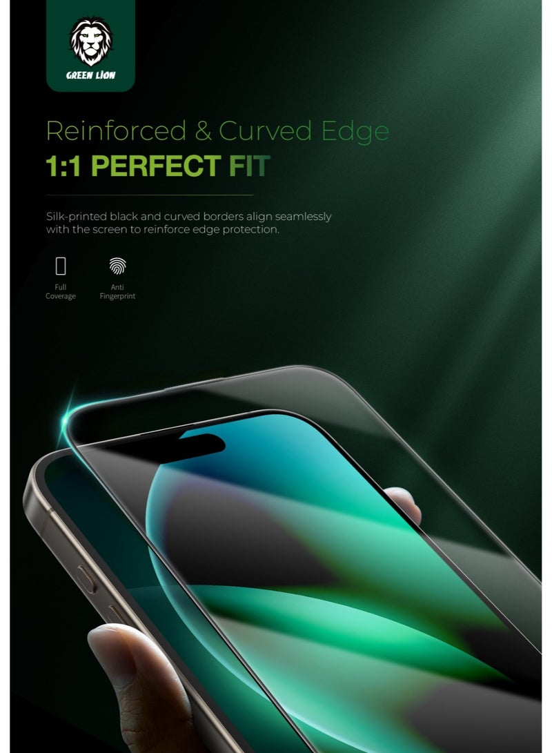 GREEN LION iPhone 16 Plus Screen Protector / 9H Steve HD / Anti Scratch / Grease Resistance / Bubble Free / Anti Fingerprint / Edge to Edge Protection / Highly Responsive / Crystal Clear - Clear - Image 4